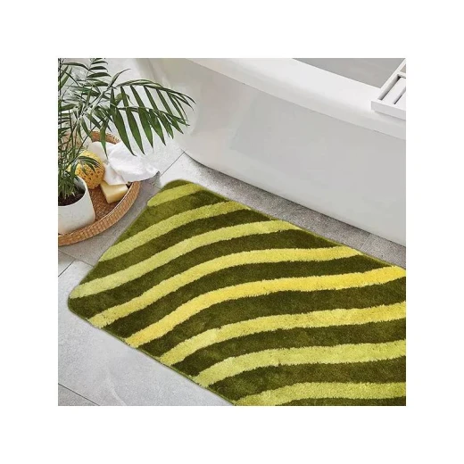 Nova Home Cable Bath Mat, Green Color, Size 50*80