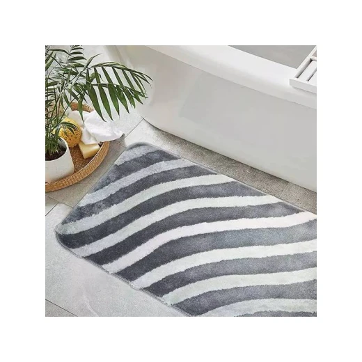 Nova Home Cable Bath Mat, Grey Color, Size 50*80 Nova Home Cable Bath Mat, Grey Color, Size 50*80