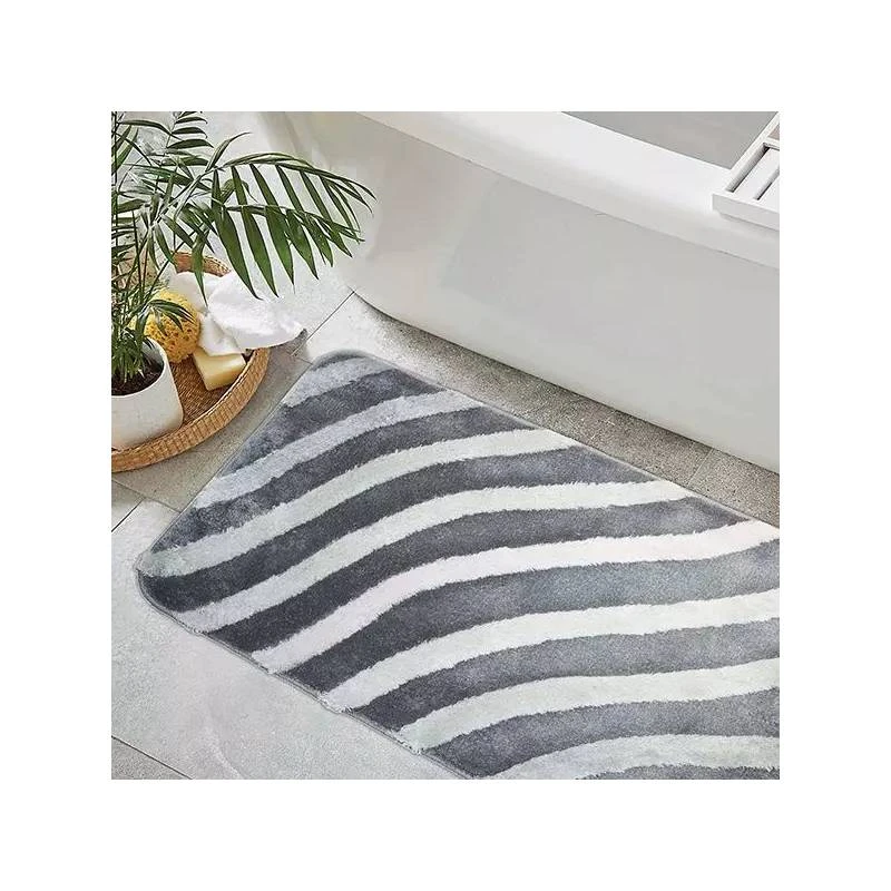 Nova Home Cable Bath Mat, Grey Color, Size 50*80 - Nova Home