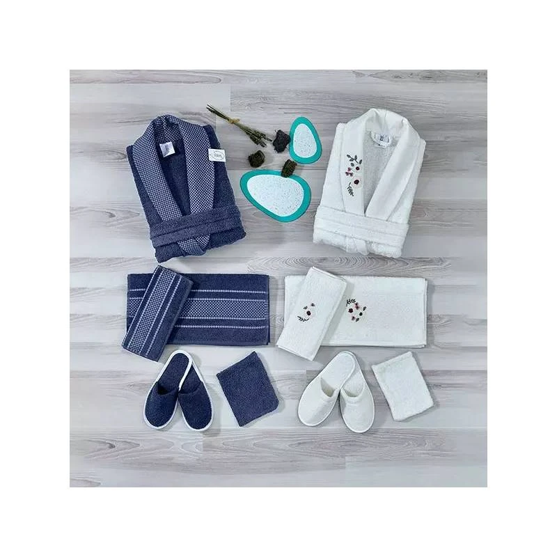 Weva Family Bathrobe, Cherry Design 12 Pieces Unique - Weva