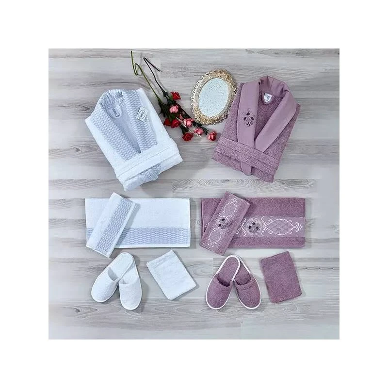 Weva Family Bathrobe, Latana Design 12 Pieces Unique - Weva