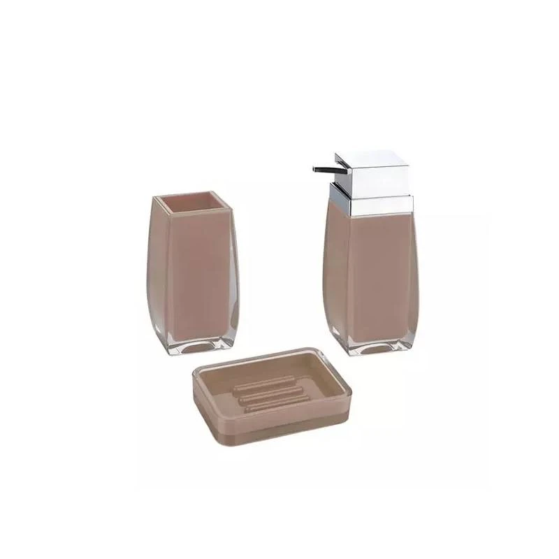 Weva Flexi Bath Set, Dark Beige Color, 3 Pieces - Weva