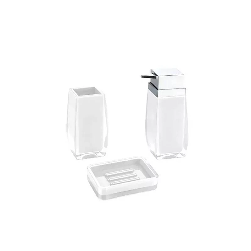 Weva Flexi Bath Set, White Color, 3 Pieces - Weva