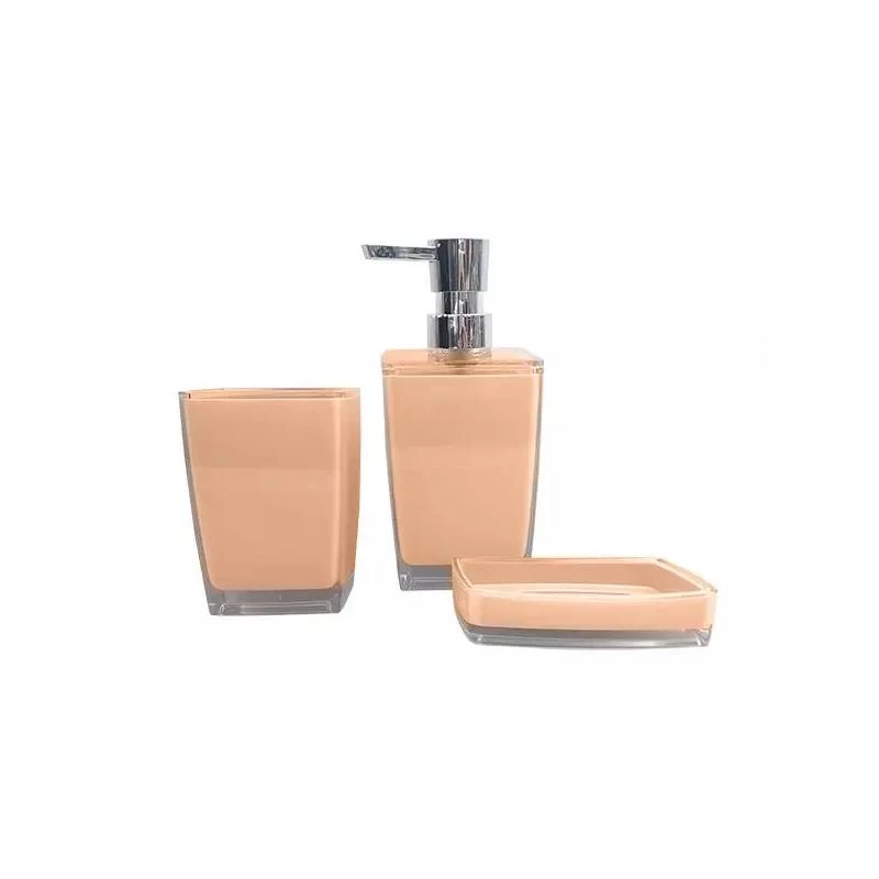 Weva Flexi Bath Set, Light Brown Color, 3 Pieces - Weva
