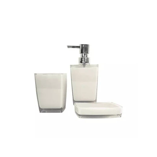 Weva Flexi Bath Set, White Color, 3 Pieces Weva Flexi Bath Set, White Color, 3 Pieces