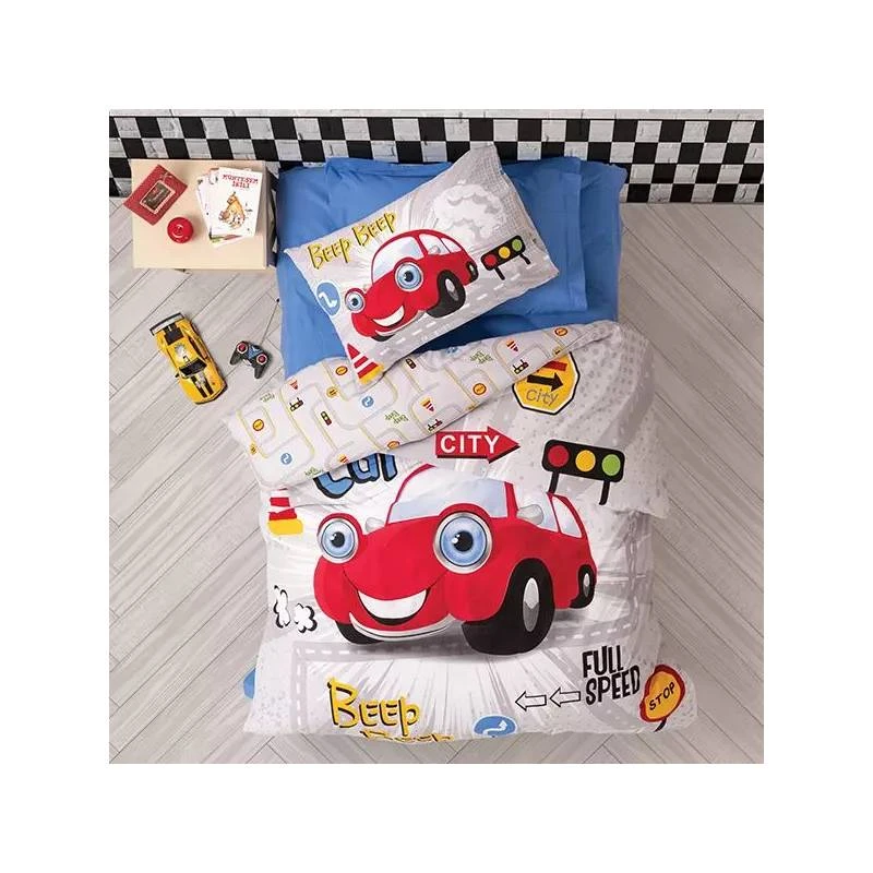 Nova Home Duvet Cover, Single /Twin Single, Blue & White Color ,3 Pieces - Nova Home