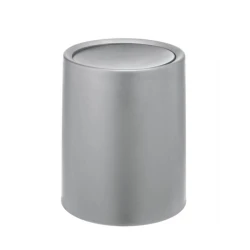 Wenko Atri Swing Lid Bin, Grey Color, 6 Liter
