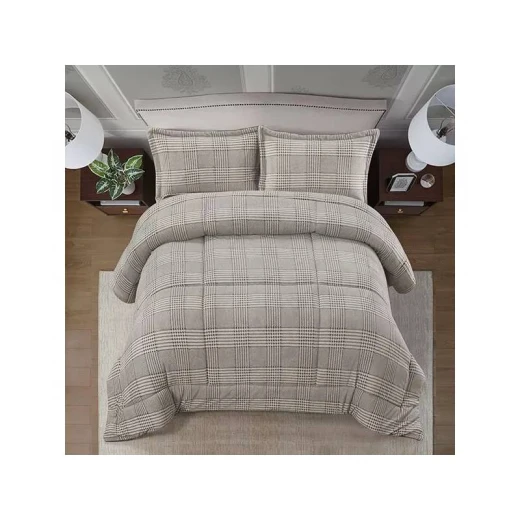Nova Home Sketch Winter Printed Flannel Comforter Set - Single/Twin - Grey 3 Pcs Nova Home Sketch Winter Printed Flannel Comforter Set - Single/Twin - Grey 3 Pcs