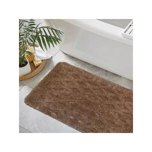 بساط حمام "اثينا" ، لون البني ، 60 * 90 من نوفا هوم بساط حمام "اثينا" ، لون البني ، 60 * 90 من نوفا هوم