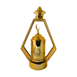 Ramadan Metal Lantern, Gold Color, 18*10.5*29.5
