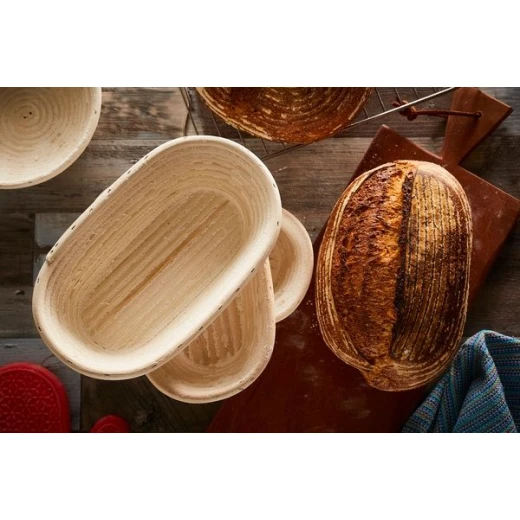 Ibili Banneton Oval Bread Basket, Beige Color, 27x13cm - Ibili - Image 2