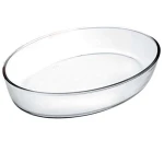 Ibili Oval Glass Tray, 23x16cm - Ibili