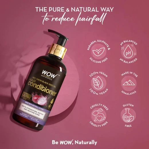 Wow Skin Science Onion Red Seed Oil Conditioner, 300ml - Wow Skin Science - Image 6