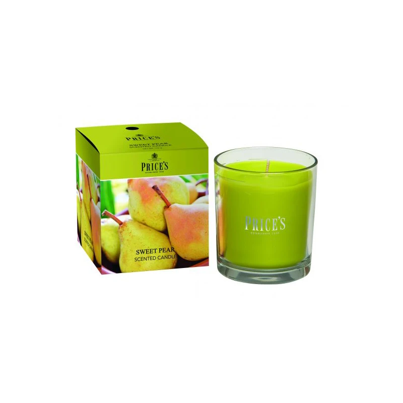 Price's Boxed Candle Jar, Iced Pear - Price's