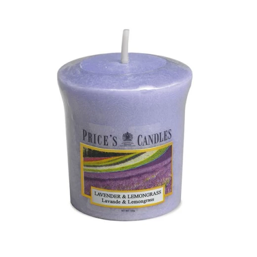Price's Scented Votive Candle, Lavender & Lemongrass Price's Scented Votive Candle, Lavender & Lemongrass