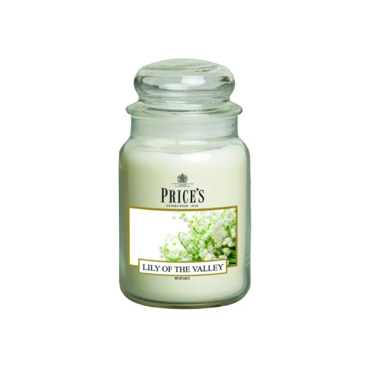 شمعة معطرة كبيرة بمرطبان وغطاء , زنبق الوادي من برايسز شمعة معطرة كبيرة بمرطبان وغطاء , زنبق الوادي من برايسز