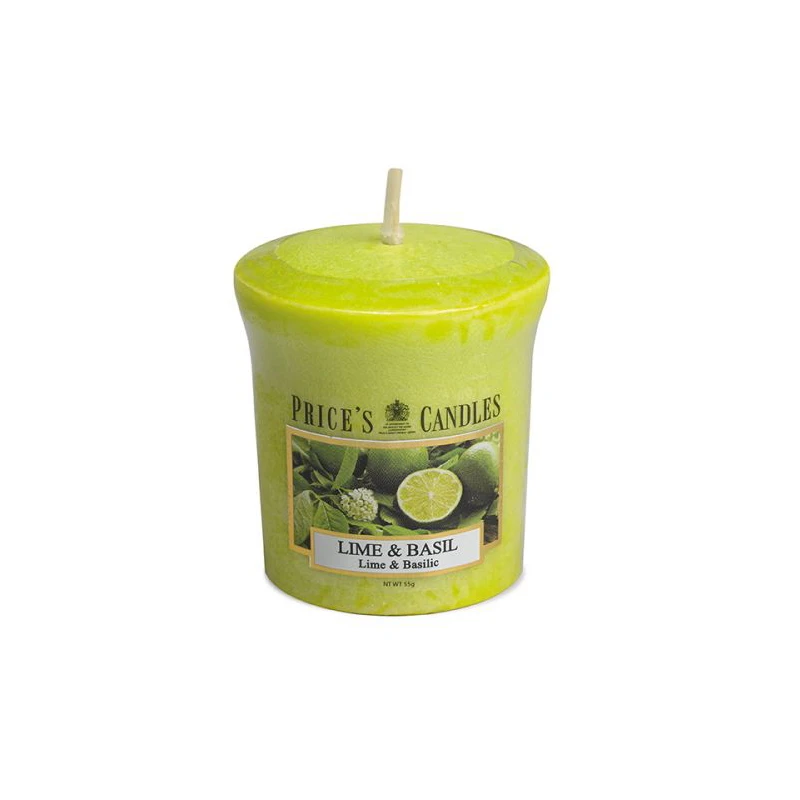Price's Scented Votive Candle, Lime & Basil - Price's