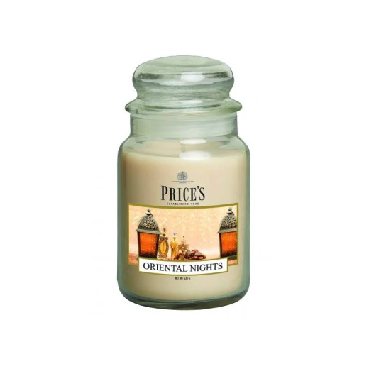 Price's Large Scented Candle Jar With Lid - Oriental Nights Price's Large Scented Candle Jar With Lid - Oriental Nights