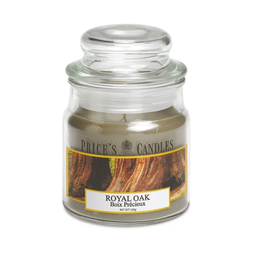 شمعة معطرة متوسطة بمرطبان وغطاء, البلوط من برايسز شمعة معطرة متوسطة بمرطبان وغطاء, البلوط من برايسز