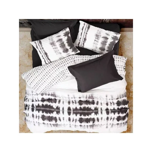 Nova Home Duvet Cover Set ,100% Cotton, Black Color, King Size, 4 Pieces Nova Home Duvet Cover Set ,100% Cotton, Black Color, King Size, 4 Pieces