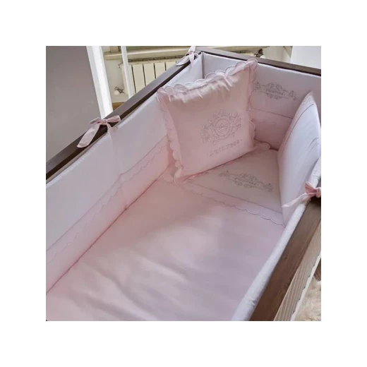Funna Princess Baby Bed Set, Pink Color, 8 Pieces - Funna Baby - Image 2
