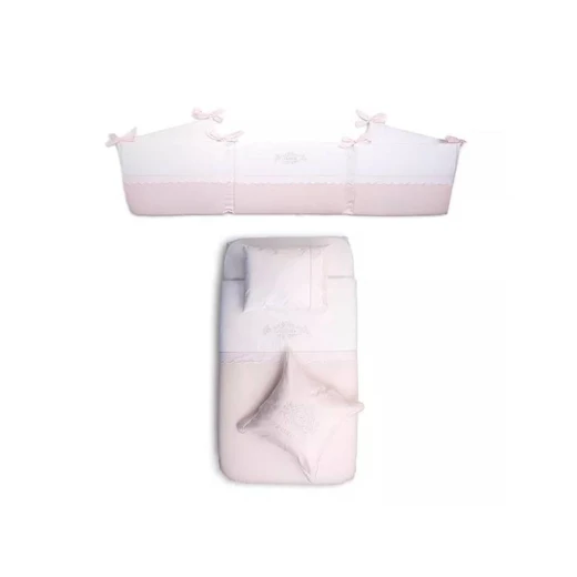 Funna Princess Baby Bed Set, Pink Color, 8 Pieces Funna Princess Baby Bed Set, Pink Color, 8 Pieces