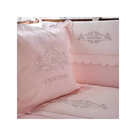 Funna Princess Baby Bed Set, Pink Color, 8 Pieces - Funna Baby - Image 3