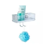 Wenko Quadro Vacuum-Loc Wall Shelf with Hook - Wenko