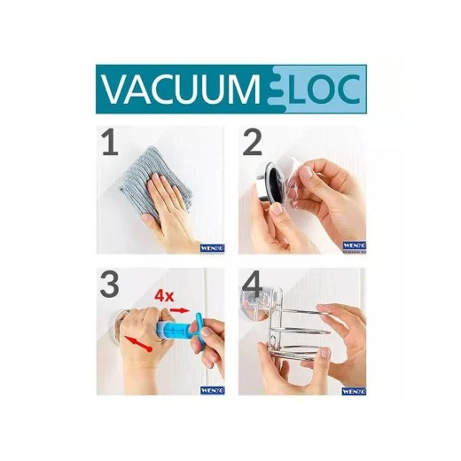 Wenko Quadro Vacuum-Loc Wall Shelf - Wenko - Image 2