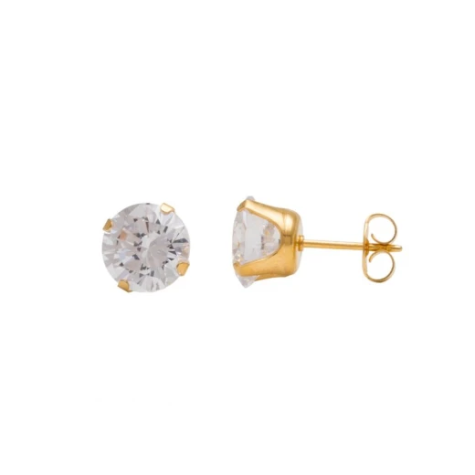 Studex Gold Plated Cz Sterilized Ear Studs, 8 Mm - Studex - Image 2