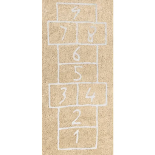 Aratextile Children's Rug, Patacoja Design, Beige Color, 90 x 200Cm Aratextile Children's Rug, Patacoja Design, Beige Color, 90 x 200Cm