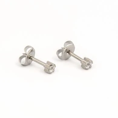 Studex Deluxe Cubic Zirconia Sterling Silver, 3mm - Studex