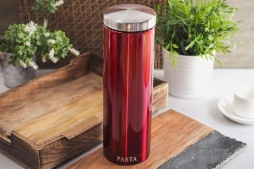 Berlinger Haus Metallic Pasta Canister, Dark Red Color - Berlinger Haus - Image 2