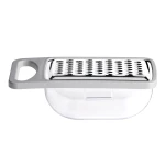 Madame coco, Daily Garlic and Cheese Grater with Container, Soft Grey - Madame COCO