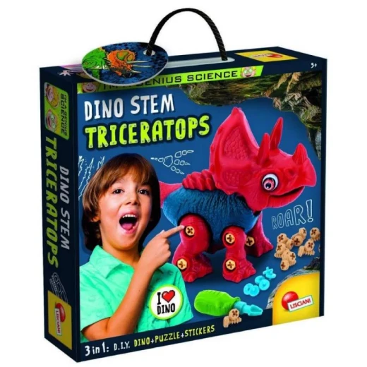 Lisciani I'm A Genius Dino Stem Triceratops 3 In 1 Lisciani I'm A Genius Dino Stem Triceratops 3 In 1