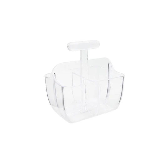 Al-Hoora Square Cutlery Stand - Clear Al-Hoora Square Cutlery Stand - Clear