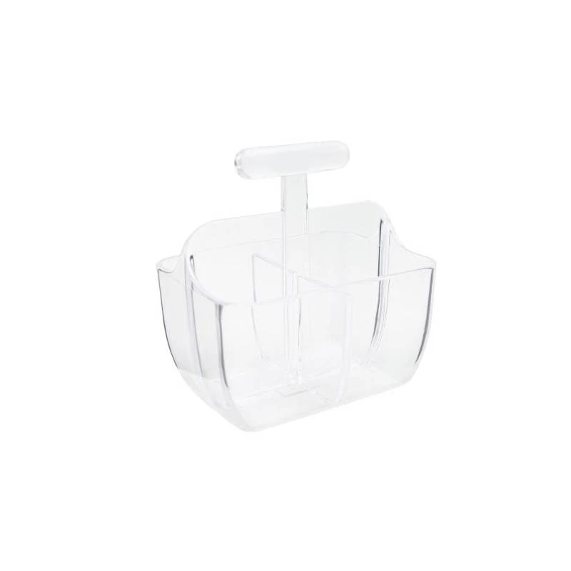 Al-Hoora Square Cutlery Stand - Clear - Al Hoora
