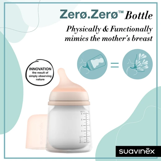 Suavinex Care Zero.Zero Anti-Colic Baby Bottle Adjustable Flow 180ml 0 Month and + - Suavinex - Image 7