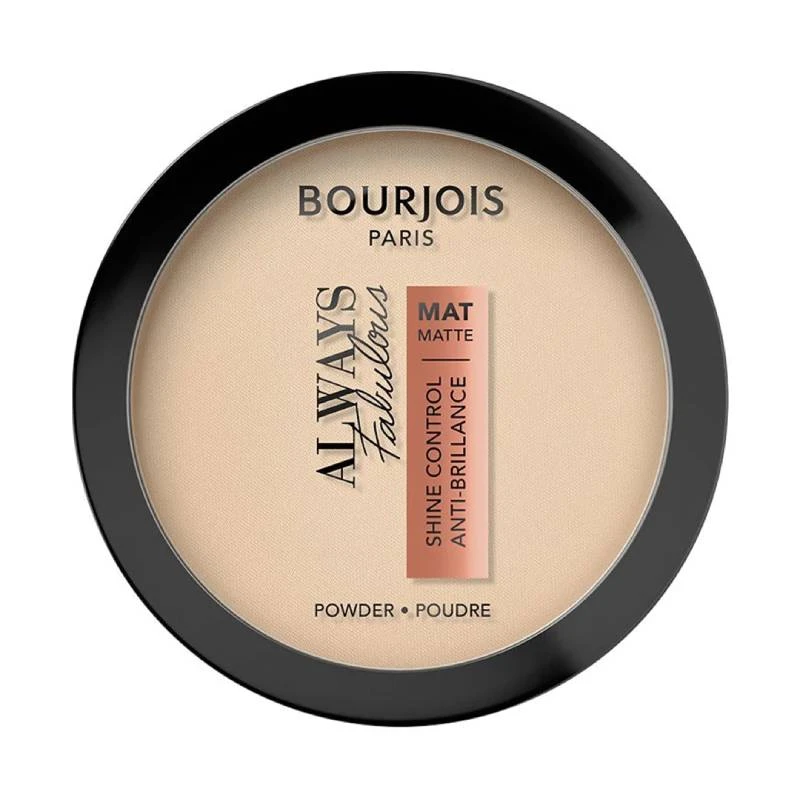 Bourjois Always Fabulous Matte Pressed Powder Golden Ivory 10g Long Lasting Shine Control Face Makeup - Bourjois