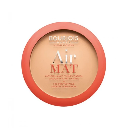 Bourjois Air Mat Compact Powder 05 Caramel Matte Finish Face Makeup for Flawless Skin