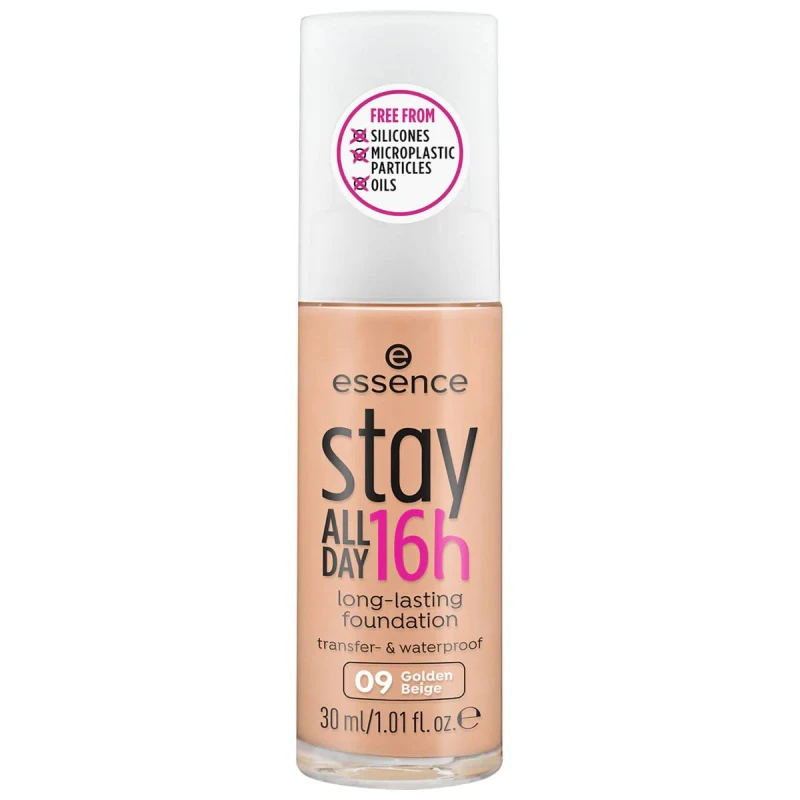 Essence Stay All Day Matte Foundation Medium Coverage Waterproof Vegan Makeup Soft Sand - Essence