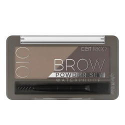 Catrice Waterproof Brow Powder Makeup Kit with Dual Brush for Defined Eyebrows Long Lasting 2 Shade Options Vegan