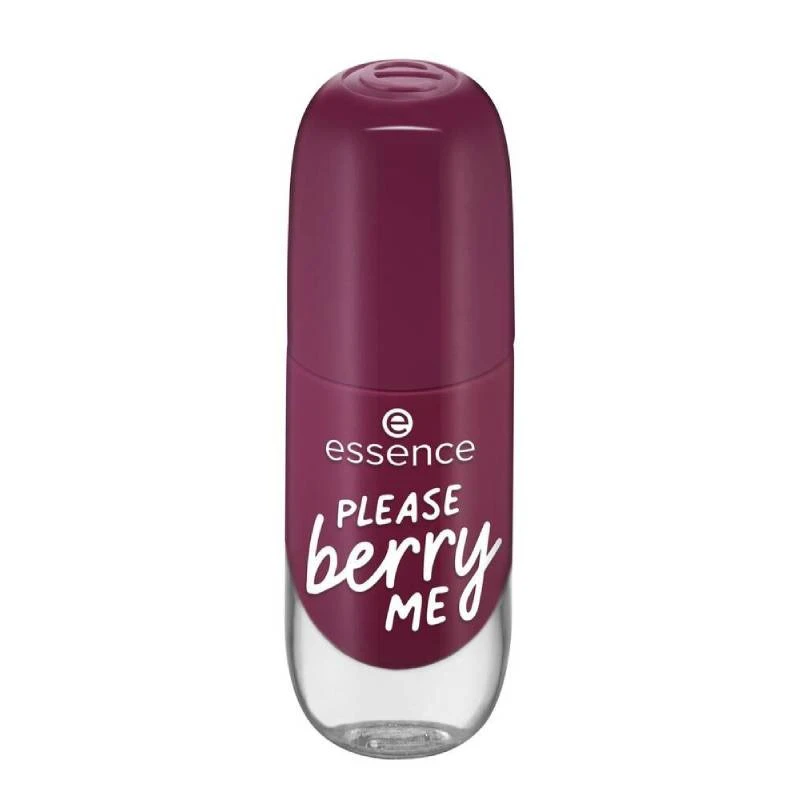 Essence Gel Nail Polish Please Berry Me 20 Violet Long Lasting Manicure 8ml - Essence