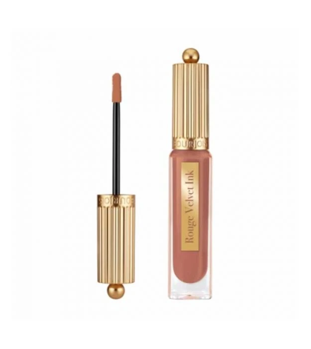 Bourjois Rouge Velvet Ink Lipstick 5 Pralinette Longwear Matte Lip Stain Intense Color for Bold Lips - Bourjois