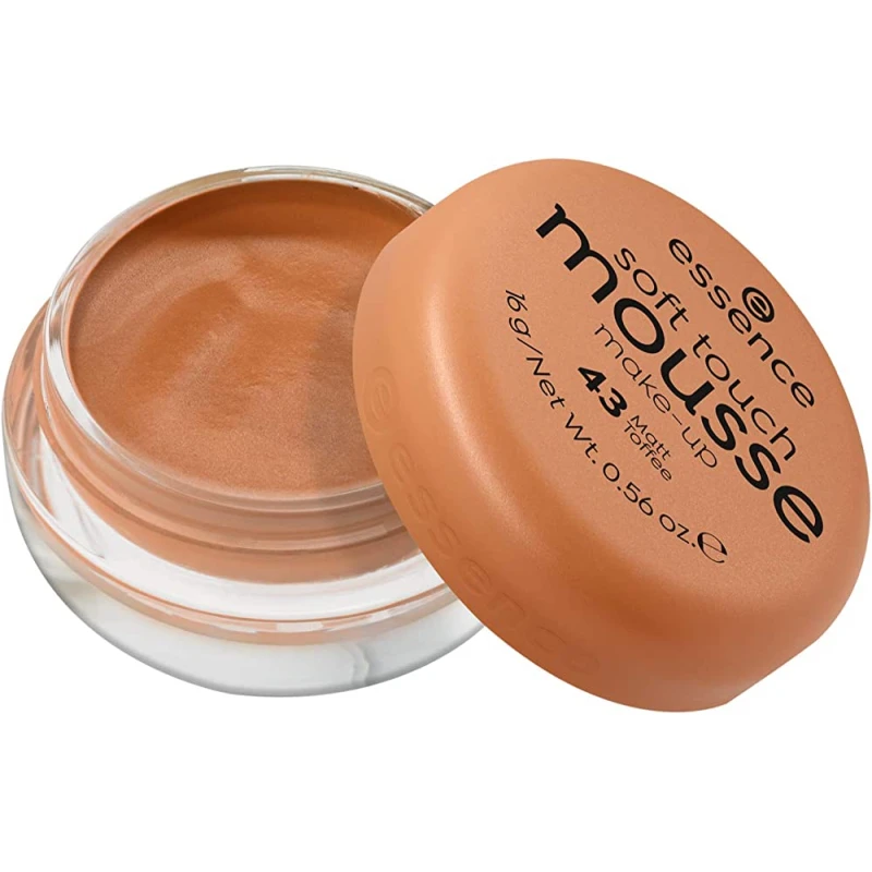 Essence Natural Matte Mousse Foundation Shade 43 All Skin Types Flawless Finish Makeup - Essence