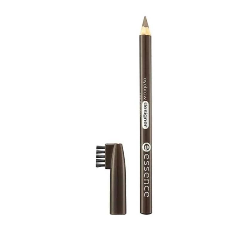 Essence Eyebrow Designer Pencil 02 Brown for Defined Brows with Built In Brush - Essence