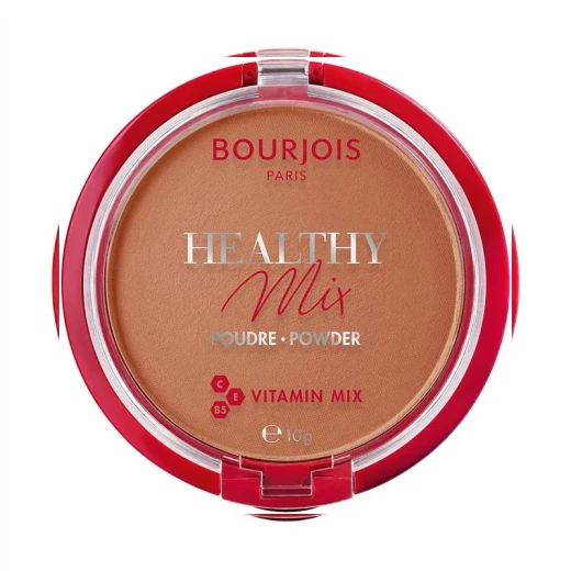 Bourjois Healthy Mix Anti Fatigue Powder 07 Golden Caramel Radiant Finish Face Makeup for All Skin Types