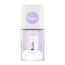 Catrice Nail Whitening Base Coat Vegan Formula Brightening Manicure 10ml for Radiant Nails