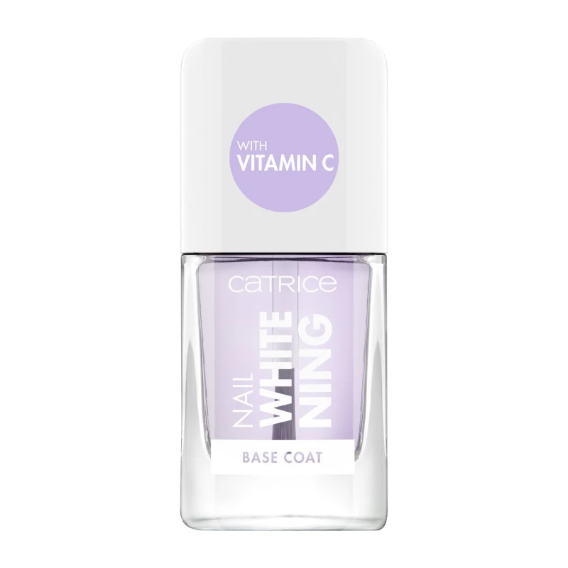 Catrice Nail Whitening Base Coat Vegan Formula Brightening Manicure 10ml for Radiant Nails - Catrice