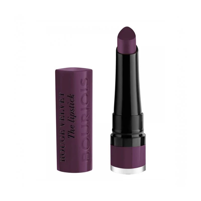 Bourjois Rouge Velvet Lipstick Plum Royal 20 Matte Finish Long Lasting Makeup 2.4g - Bourjois